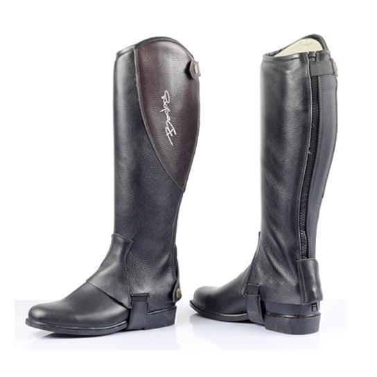 ハーフチャップス　乗馬用チャップス　本革チャップス　牛革　最新モデル　　乗馬チャップス　　XXSXS...