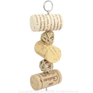 インコ おもちゃ バードモア オリジナル   コルクトリオ