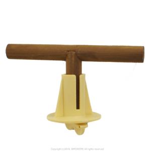 HOEI 【金具ネジ式 20Φ】HOEI T字 止まり木 20Φ ウッディトーイ