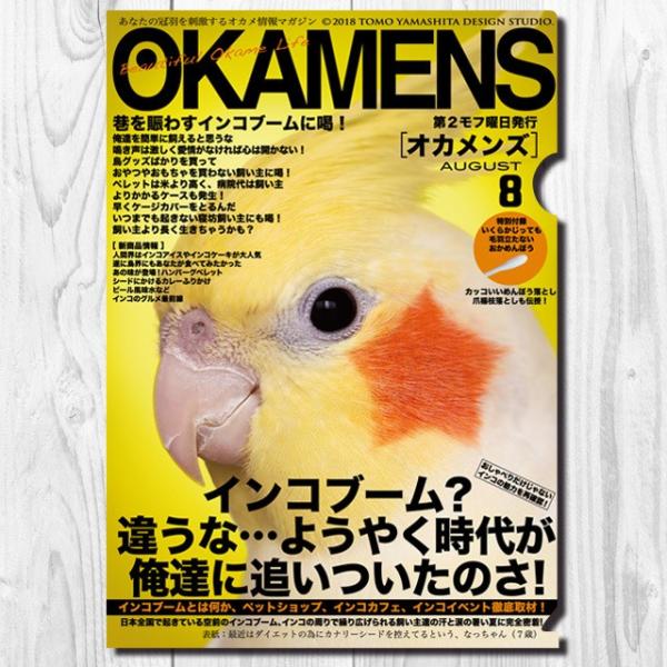 TOMO YAMASHITA DESIGN STUDIO.  A4クリアファイル　オカメンズ8月号 ...