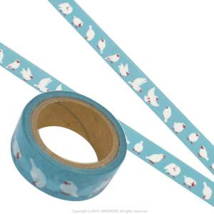 セキセイインコ グッズ マスキングテープ 小鳥 雑貨 マステ ゆめいろ