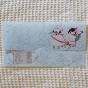 楓工房   抗菌マスクケース ・ 文鳥医院   文鳥・桜、白、シナモン、シルバー