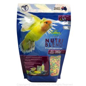 賞味期限2027年1月末　ベタファーム ニュートリブレンド ペレット （ ミニ ）　350ｇ インコ ご飯 フード エサ えさ 9998637 BIRDMORE バードモア 鳥用品