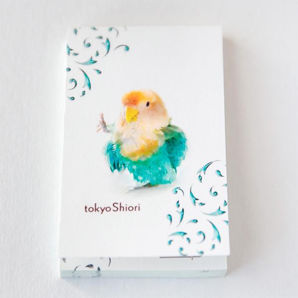 tokyoshiori   メモパッドミニ図柄入りA   コザクラインコ   245A0279 ネコ...