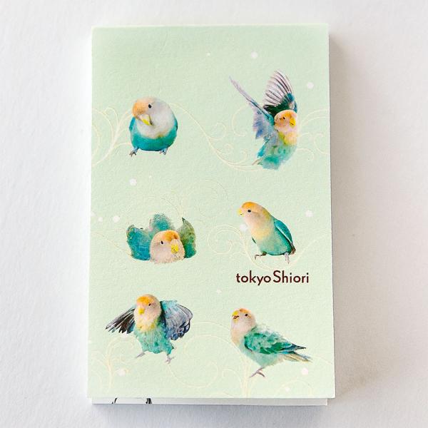 tokyoshiori   メモパッドミニ図柄入りB   コザクラインコ   245A0280 ネコ...