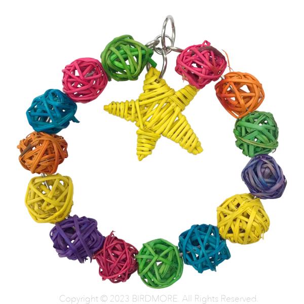 インコ　おもちゃ Gift of sky　シャイニングスター BIRDMORE バードモア