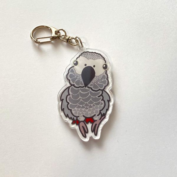 TIPPYSTONE   アクリルキーホルダー ヨウム   253A0302 ネコポス 対応可能  ...