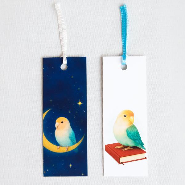 tokyoshiori  ２枚組 栞 06  コザクラインコ  245A0297 ネコポス 対応可能...