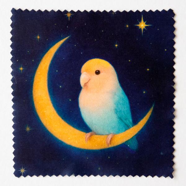 tokyoshiori  眼鏡拭き（小）月夜  コザクラインコ  245A0300 ネコポス 対応可...