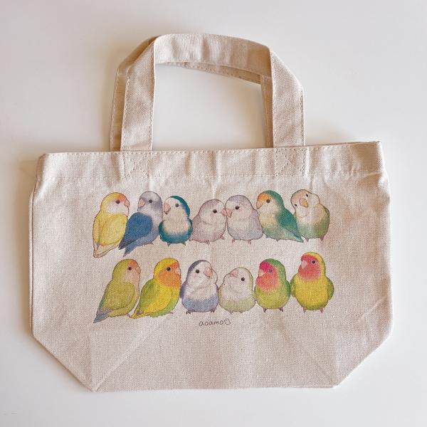 aoamo ランチトート　コザクラインコ　（ 片面デザイン ）　BIRDMORE　バードモア　コザク...