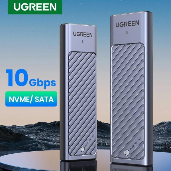 UGREEN M.2 SSDケース NVMe/SATA対応 10Gbps USB 3.2 Gen2 ...