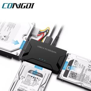 USB 3.0 SATA/IDE ハードディスクアダプターケーブル - 3.5/2.5インチ HDD/SSD、CD/DVD ROM、CD-RW 輸入品