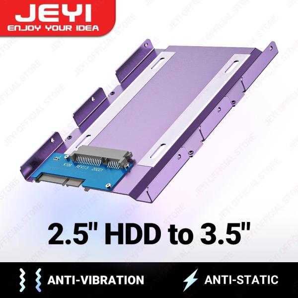 JEYI 2.5インチSSD/HDD 3.5インチベイ変換マウンタ 取り付けブラケット (7/9.5...