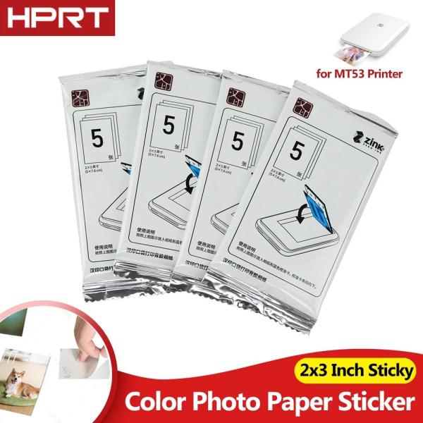 【SEO対策】HPRT MT53 ポケットフォトプリンター用 2x3インチ カラー写真紙 粘着裏面 ...