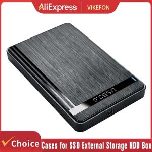 2.5インチ SATA-USB3.0 外付けHDD/SSDケース モバイルハードドライブ用 収納ボックス USB3.0/2.0ケーブル付き A 輸入品