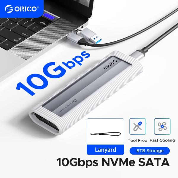 ORICO M.2 NVMe/ SATA SSD エンクロージャー ツールフリー USB3.2 10...