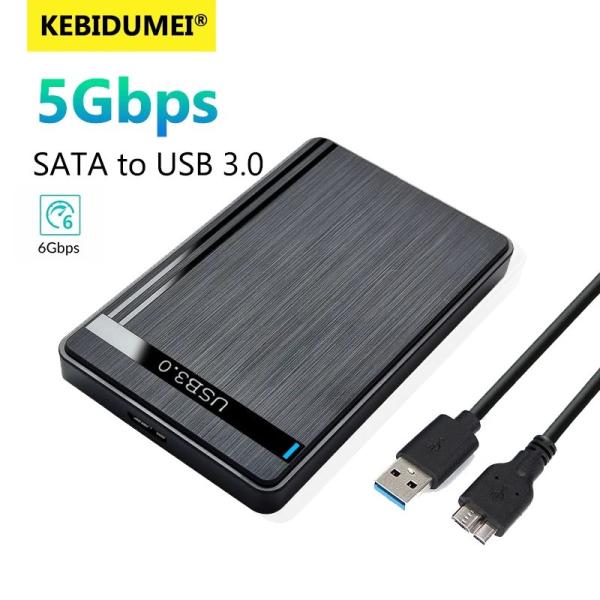 2.5インチ SATA-USB3.0 外付けHDD/SSDケース 5Gbps モバイルハードドライブ...