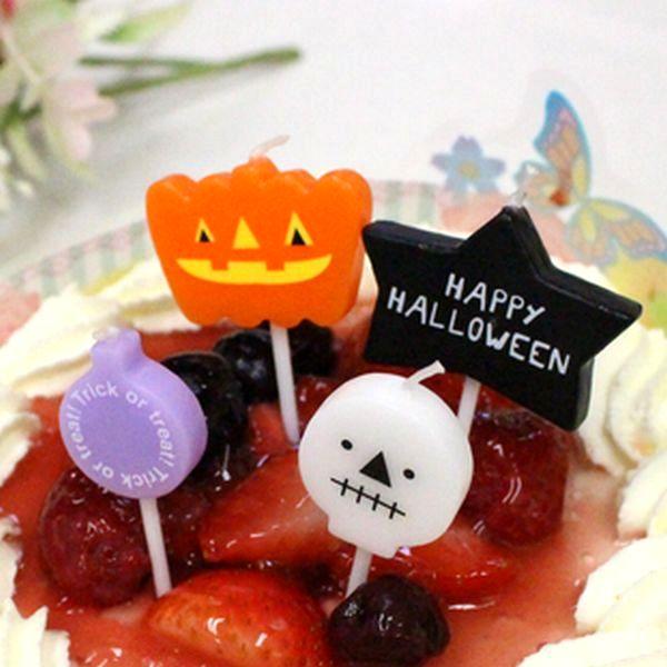 ハロウィンキャンドル （ケーキと同梱包でキャンドルの送料は無料）　カメヤマキャンドル　ローソク　お誕...
