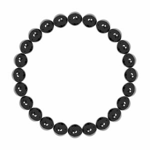 太め14mm 水晶&オニキス数珠ブレスレット 開運風水 ホストヤクザ 悪羅