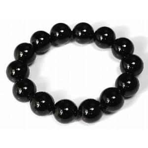 ポイント10倍 超極太18mm オニキス数珠ブレスレット アクセサリー