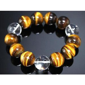 ポイント10倍 極太16mm 虎目石 タイガーアイ 数珠ブレスレット
