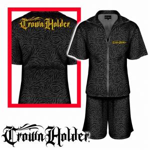 半袖 セットアップジャージ (半袖+半ズボン) CH-005 白 ゼブラ 柄 総柄 服 CROWN HOLDER クラウンホルダー ギャング ダンス B系 HIPHOP系 チカーノ メンズ ファッション ヤクザ ヤンキー オラオラ系 派手 半袖 セットアップジャージ CH-005 白 ゼブラ 柄 総柄 服 CROWN HOLDER