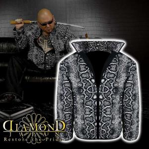 ポイント10倍 黒豹総柄 中綿 ソフトボア ジャケット ヤクザ ヤンキー