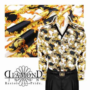 ドレスシャツ メンズ ヤクザ オラオラ系 ファッション 服 Yシャツ 柄シャツ 紳士 派手 ヤンキー オラオラ 悪羅悪羅 Dj 163 バロック柄 白 黒 二重襟 Dj 163 バースジャパン 通販 Yahoo ショッピング