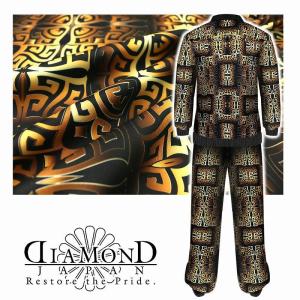 11月上旬入荷) 長袖 セットアップ ジャージ 和彫り 刺青龍 和柄 dj-227