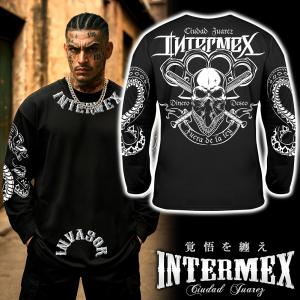 半袖 Tシャツ 服 INTERMEX (インターメックス) 鷲 鷹 itm-059 黒 白