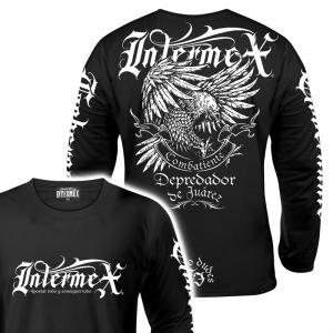 長袖 Tシャツ ロンT 服 INTERMEX 鷹 鷲 itm-060 黒白 ギャング バイカー チカーノ メンズ ファッション ヤクザ ヤンキー オラオラ 派手｜birthjapan