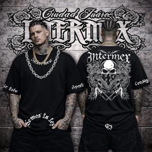 半袖 Tシャツ 服 INTERMEX (インターメックス) 鷲 鷹 itm-059 黒 白