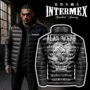 レザー調 中綿ジャケット メンズ ファッション オラオラ系 INTERMEX