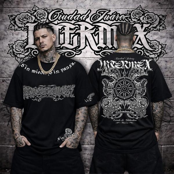 半袖 Tシャツ 面舵コブラ柄 服 itm-103 黒 白 ギャング バイカー B系 HIPHOP系 ...
