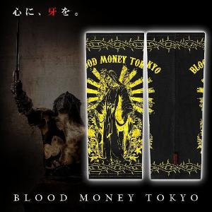 14015黒×金 ヤクザ & ブランド-BLOOD MONEY TOKYO-サポーター 1枚入り マリア 悪羅悪羅系 オラオラ系 ヤンキー 派手 チンピラ 不良 暴走族右翼｜birthjapan