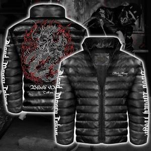 ソフトボア 中綿ジャケット 服 DIAMOND JAPAN dj-203 白竜 刺青 和柄