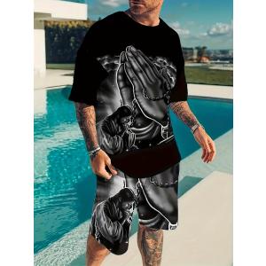 半袖セットアップ ジャージ 032 Tシャツ+ハーフパンツ 上下 派手