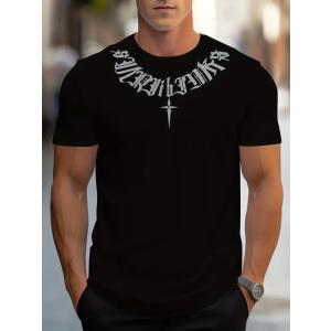 夏物 ド派手 プリント 半袖Tシャツ 101 黒 柄シャツ ダンス HIPHOP B系
