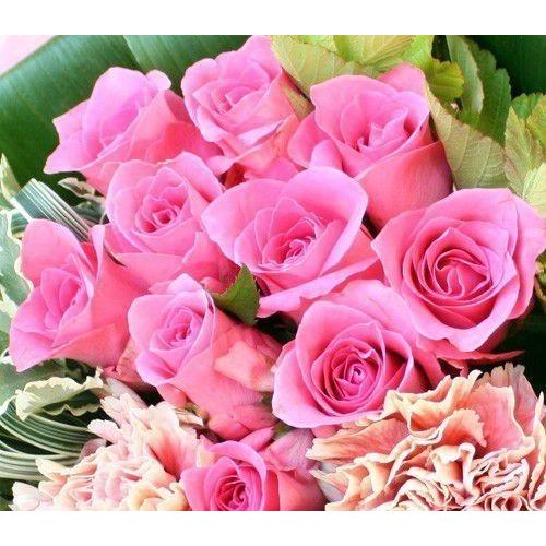 【安心のクール便出荷】バラ 10本 +おまかせ フラワー ブーケ 花 プレゼント ギフト 誕生日 女...