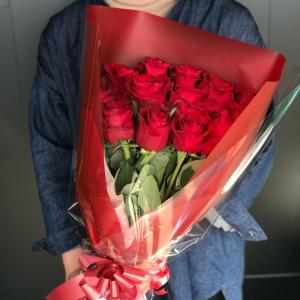 バラ 花束 12本 大輪 バラの花束 プレゼン...の詳細画像1