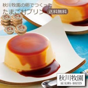 お中元(御中元)ギフト2026にも！秋川牧園の卵でつくったたまご村プリン[送料無料]