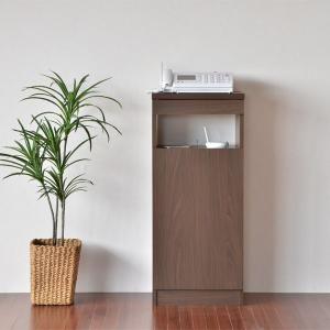 電話台・FAX台40/ブラウン・ナチュラル・ホワイト