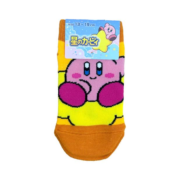 (キッズ13-19cm)カービィ ご挨拶 スニーカー丈ソックス オレンジ 13-19cm 子供用 靴...