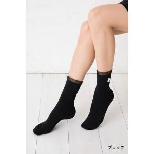 セシルマクビー 2連パール付き クルーソックス...の詳細画像1