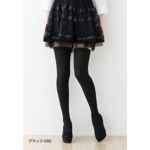 レース付き オーバーニーソックス 23-25cm 黒・白 ナイロン素材