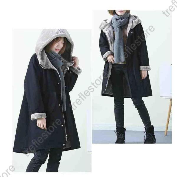 レディース 裏ボア モッズコート フード ファー付き 中綿 キルティング ロング コート 防寒着 秋...