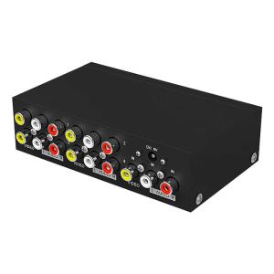 ES-Tune AV分配器 RCA オーディオ スプリッター 分配器 1入力4出力 ビデオオーディオ分配器｜bisuta