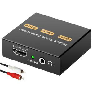 Yukidoke 4K HDMI アナログ 出力 音声分離器 HD801 オーディオ 音声抽出 分離器 音声 映像 分離機 PS4対応 Pr｜bisuta