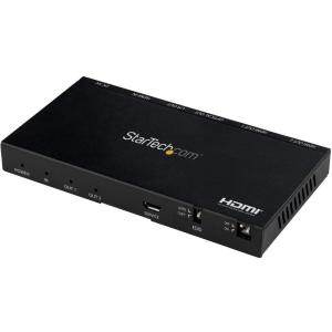 StarTech.com HDMI分配器/1入力2出力/4K60Hz HDMI 2.0対応スプリッター/スケーラー内蔵/3.5mmステレオミ｜bisuta