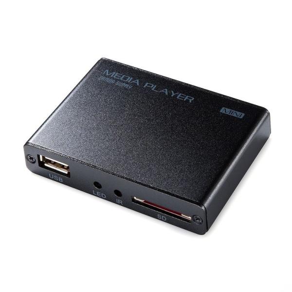 サンワダイレクト メディアプレーヤー HDMI/RCA出力 USBメモリ/SDカード対応 MP4再生...